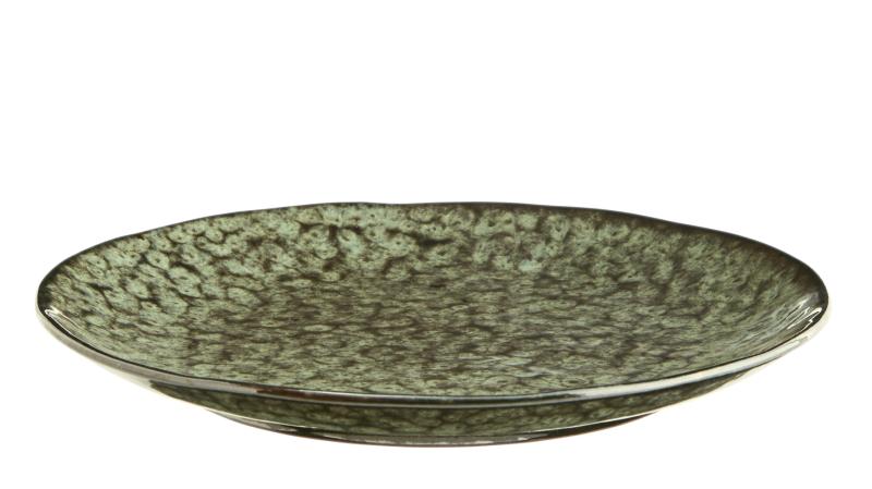 Madam Stoltz Tallrik Stengods 22cm Grön 6-Pack at lavanille