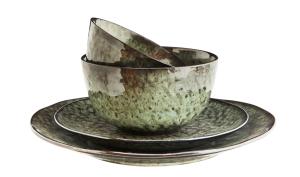 Skål Grön Stengods Madam Stoltz 4-Pack