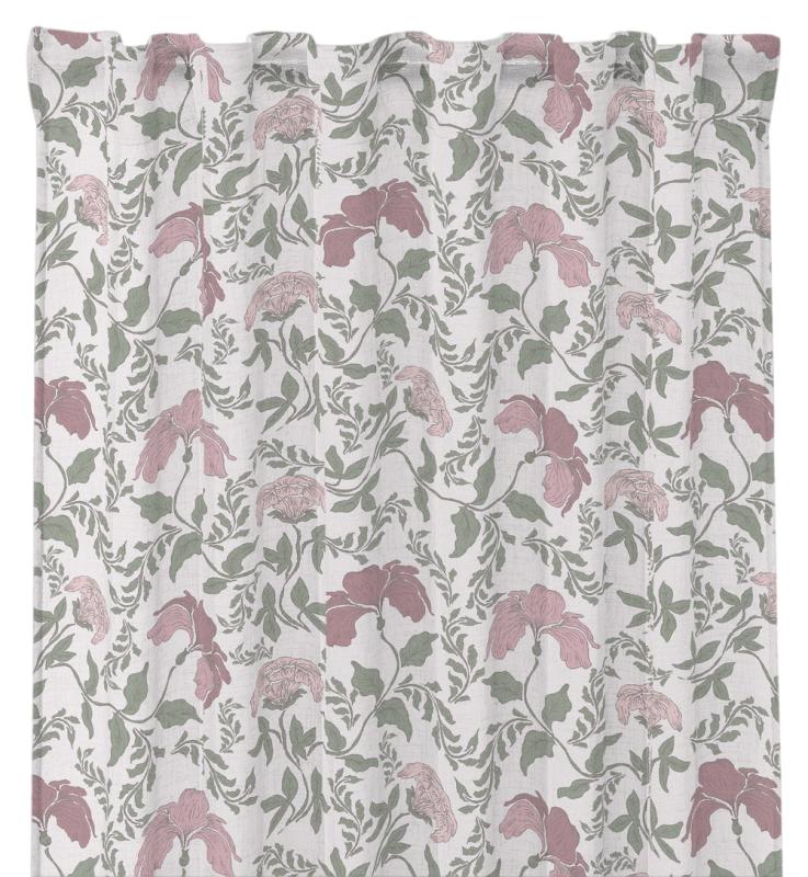 Gardin Ljusrosa 2-Pack Redlunds Ellen 145x245cm at lavanille