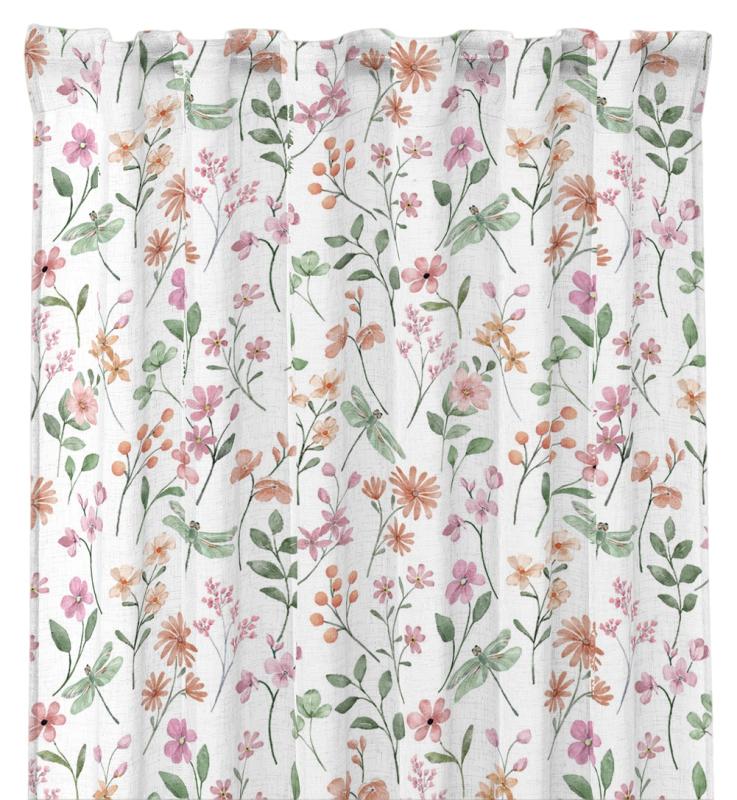 Gardin Blommig Redlunds Astrid Persika 140x250cm 2-Pack at lavanille