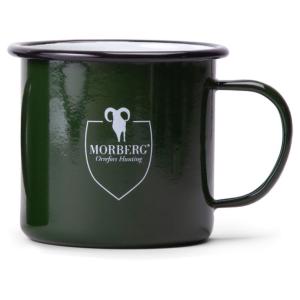Morberg By Orrefors Hunting Emaljerad Metallmugg Grön