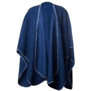 Nightingale Fleeceponcho Marinblå