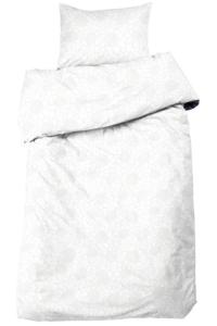 Satin Påslakanset Blommigt Billie Vit 150x210cm Nina Royal