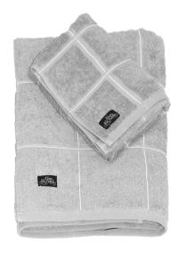 Nina Royal Chess Handduk Ljusgrå 50x70cm