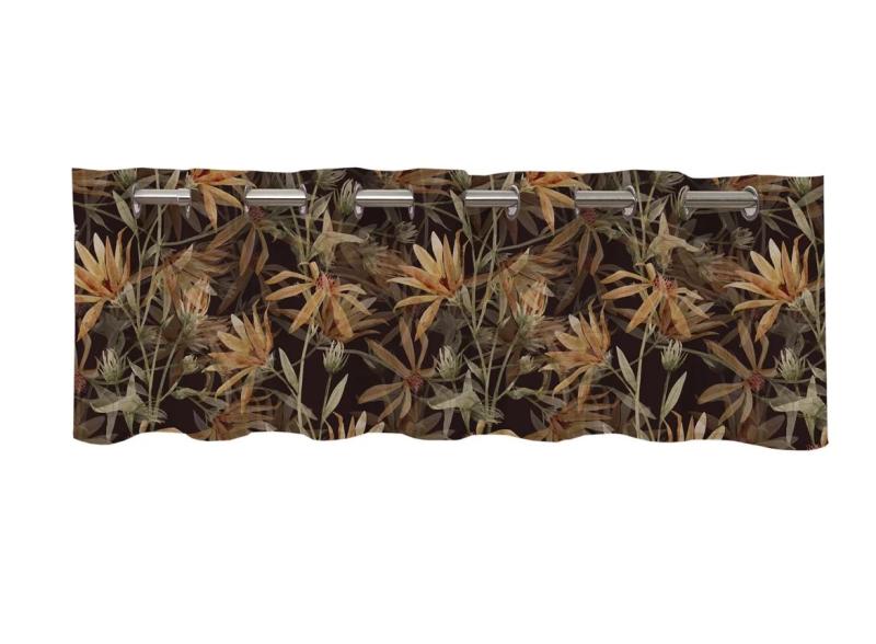 Gardinkappa Svart/Guld Redlunds Denice 45x250cm at lavanille