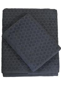 Nina Royal Diamond Badlakan 90x150cm Mörkgrå