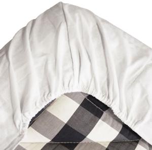 Nina Royal Dra På Lakan Satin Fairtrade 120x200cm Vit