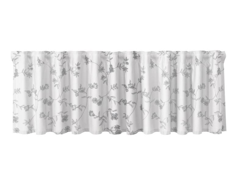 Nina Royal Ellie Gardinkappa Vit/Grå 50x250cm at lavanille