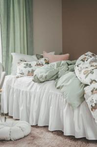 Påslakanset Grön Nina Royal Elton 150x210cm