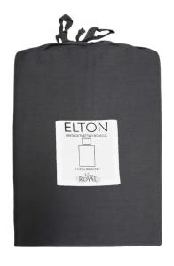 Påslakanset Mörkgrå Nina Royal Elton 150x210cm