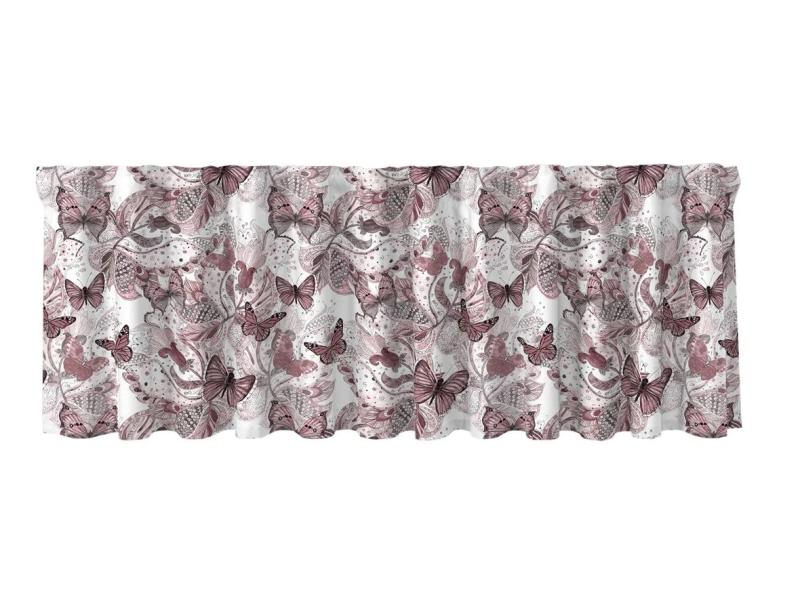 Gardinkappa Rosa Nina Royal Fjärilar 50x250cm at lavanille
