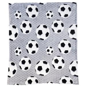 Nina Royal Fotboll Pläd 130x150cm Grå
