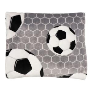 Nina Royal Fotboll Pläd 130x150cm Grå