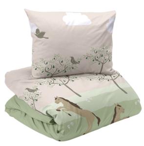 Påslakanset Barn Freja Beige 150x210cm Nina Royal