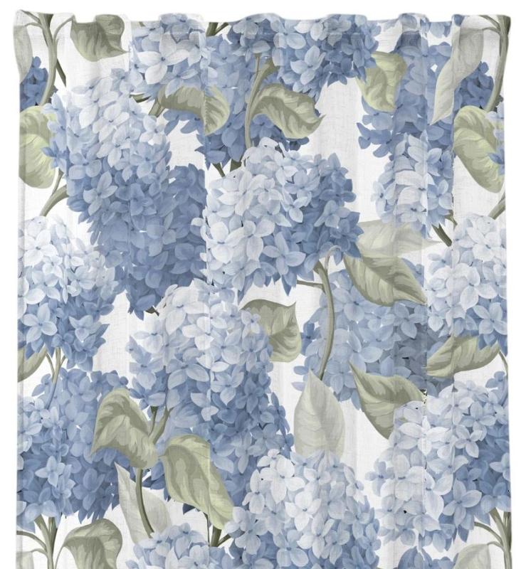 Nina Royal Hortensia Gardin Blå 2-Pack 140x250cm at lavanille