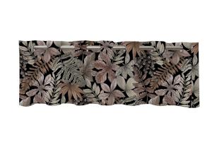 Gardinkappa Svart/Rost Nina Royal Isolde 50x250cm