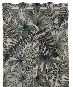 Öljettgardin Beige/Grön 2-Pack Nina Royal Isolde 120x240cm