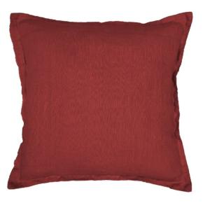 Nina Royal Linne Kuddfodral Mörkröd 45x45cm