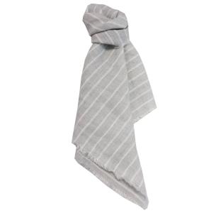 Nina Royal Linne Rand Tygservett Grå