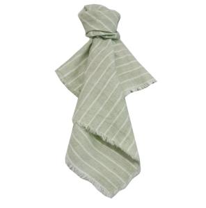 Tygservett Grön 40x40cm Nina Royal Linne Rand