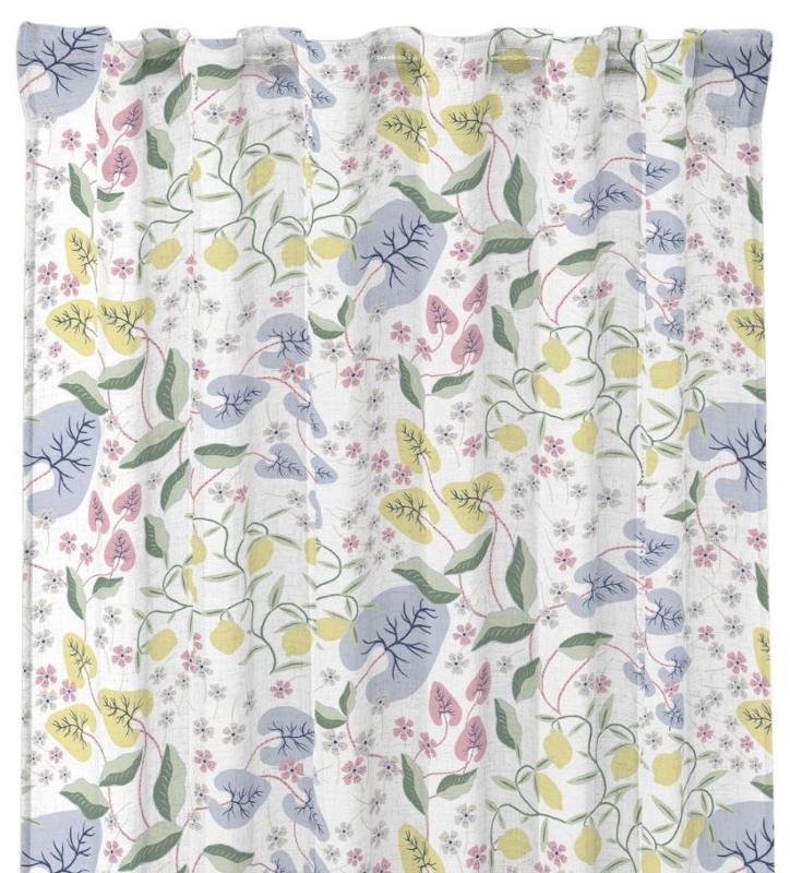 Gardin Vit/Pastell 2-Pack Nina Royal Liv 135x245cm at lavanille