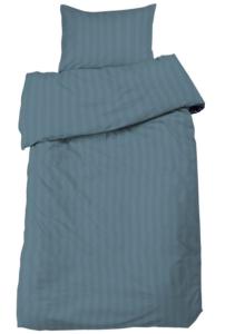 Satin Påslakanset Mirage Blå 150x210cm Nina Royal