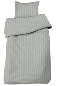 Satin Påslakanset Mirage Ljusgrå 150x210cm Nina Royal