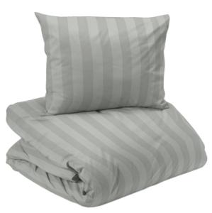 Satin Påslakanset Mirage Ljusgrå 150x210cm Nina Royal