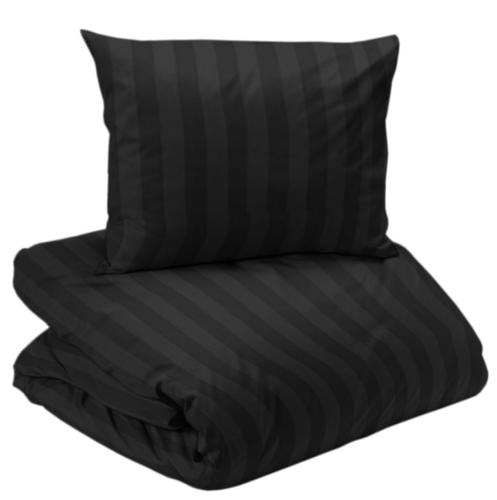 Satin Påslakanset Nina Royal Mirage Svart 150x210cm