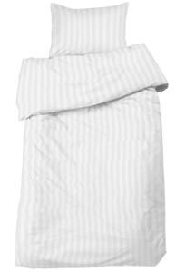 Satin Påslakanset Mirage Vit 150x210cm Nina Royal