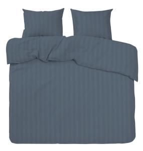 Satin Påslakanset Dubbeltäcke Mirage Blå 220x210cm Nina Royal