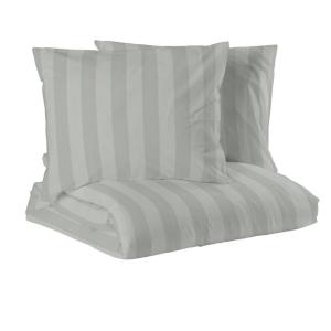 Satin Påslakanset Dubbeltäcke Mirage Ljusgrå 220x210cm Nina Royal