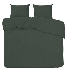 Satin Påslakanset Dubbeltäcke Mirage Mörkgrön 220x210cm Nina Royal