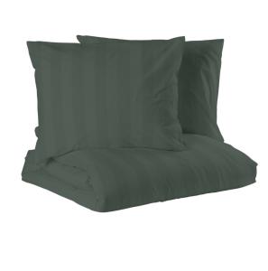 Satin Påslakanset Dubbeltäcke Mirage Mörkgrön 220x210cm Nina Royal
