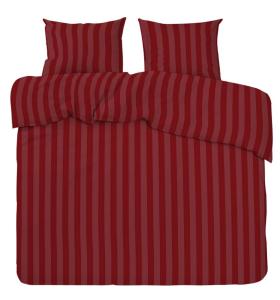 Satin Påslakanset Dubbeltäcke Mirage Röd 220x210cm Nina Royal