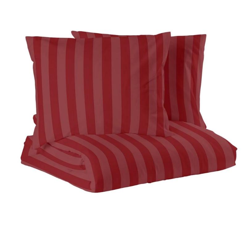 Satin Påslakan Dubbeltäcke Röd Nina Royal Mirage 220x210cm at lavanille