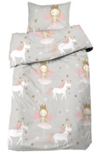 Påslakanset Barn Grå Nina Royal Nellie 150x210cm