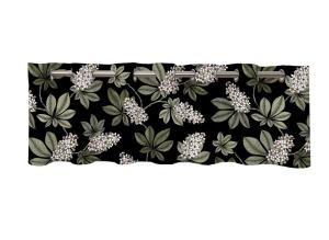 Gardinkappa Svart/Grön Nina Royal Prag 50x250cm