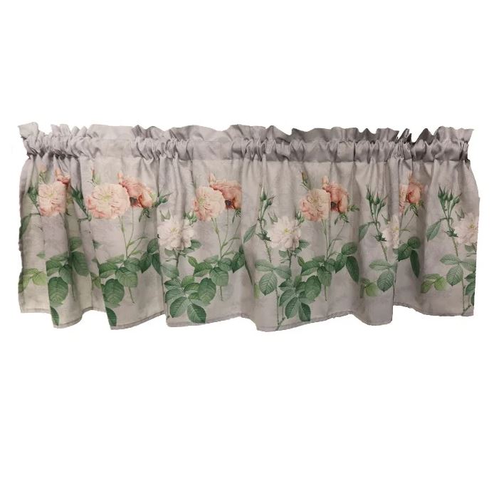 Gardinkappa Grå Nina Royal Rosie 45x250cm at lavanille