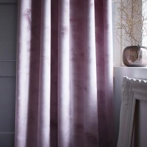 Rosa Sammetsgardin 2-Pack Nina Royal 140x300cm