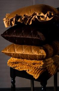 Nina Royal Zander Kuddfodral Sammet Brun 50x50cm