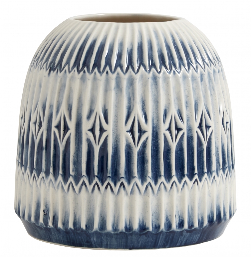 Nordal Vas Blue Rill Blå/Vit 25 cm