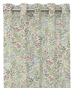 Öljettgardin Hage Multi/Vit 2-Pack 120x240cm Redlunds