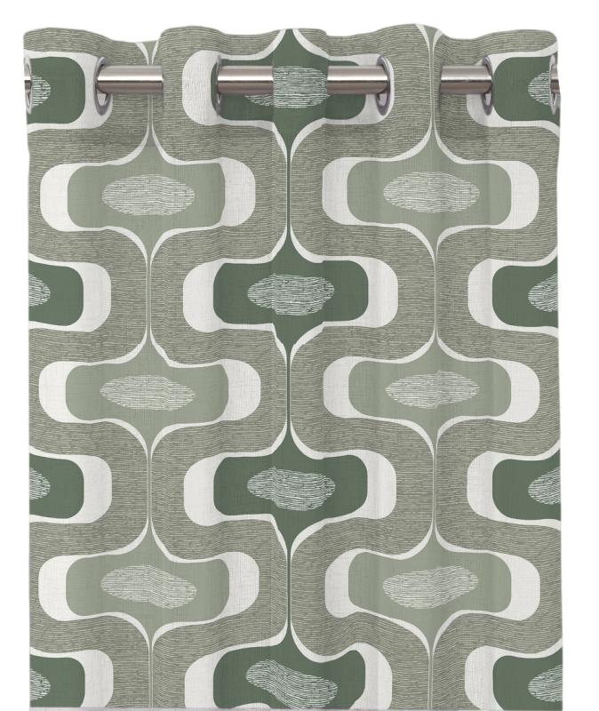 Öljettgardin Ljusgrön Redlunds 2-Pack Ludvig 140x240cm at lavanille