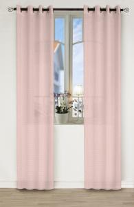 Öljettgardin Pastellrosa 2-Pack Redlunds Noah 140x240cm