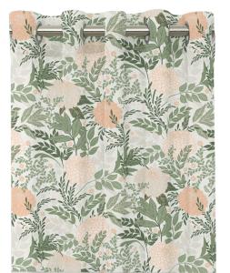 Öljettgardin Blommig Redlunds Garden Persika 2-Pack 140x240cm