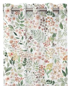 Öljettgardin Blommig Redlunds Ida Persika 2-Pack 140x240cm