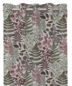 Öljettgardin Redlunds Nordic Vinröd 140x240cm 2-Pack