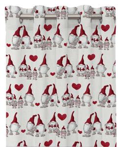 Öljettgardin Redlunds Tomtisar Vit 120x240cm 2-Pack