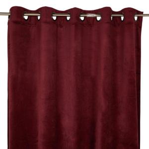 Öljettgardin Sammet Fondaco Esther Vinröd 135x250cm 2-pack